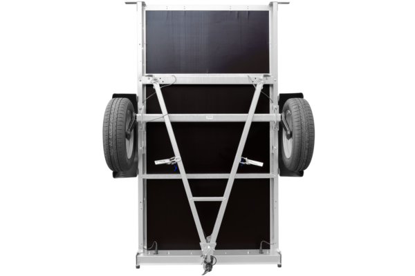 Remorque tôle non freinée Garden Trailer 200 KIPP 200x106 cm [avec rehausses grillagées, bâche haute et arceau] – Image 5