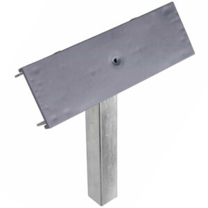 Support simple plat gris - PZ1 H=400 mm