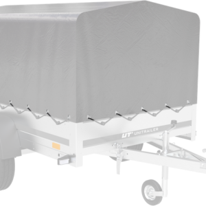 Bâche pour arceau h-800 UNITRAILER remorque 200x125cm GARDEN 201 KIPP